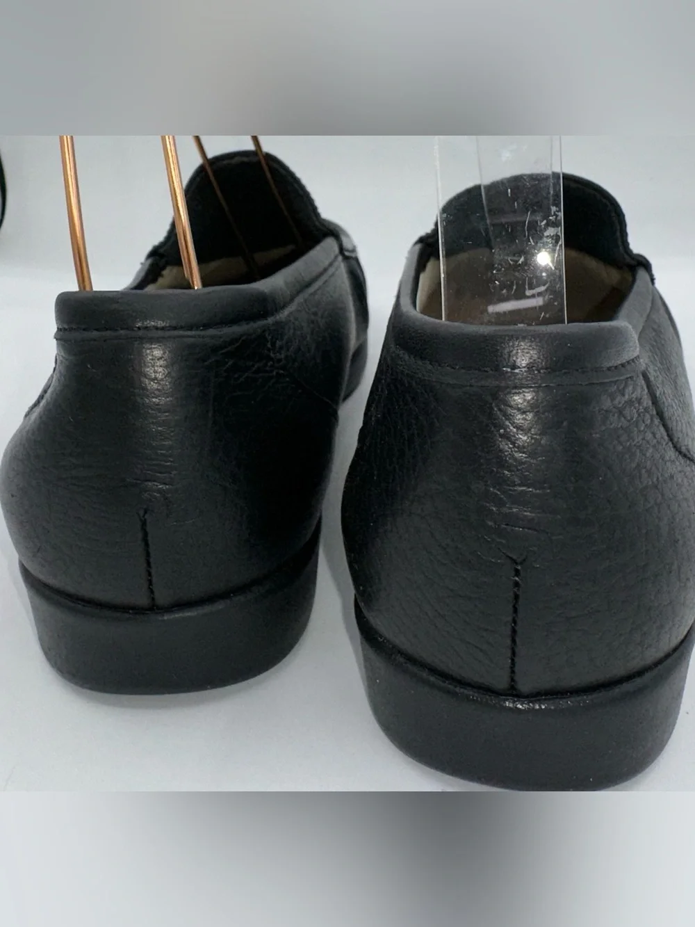SAS Simplify Black Pebbled Leather Loafers Women Sz 8.5 Tripad Comfort Shoes A23